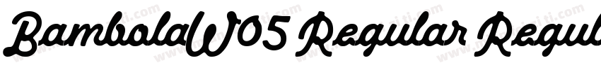 BambolaW05 Regular Regular字体转换